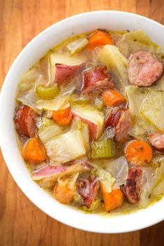 Instant Pot Kielbasa Cabbage Potato Soup - 30 Kielbasa Recipes You Should Get On Hand