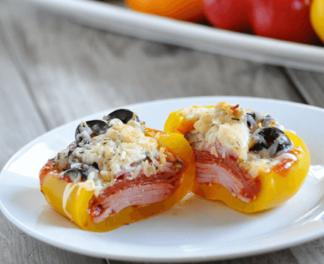Keto Supreme Pizza Stuffed Peppers