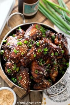 Korean Barbecue Chicken Wings - 30 Incredibly Addictive BBQ Chicken Dishes