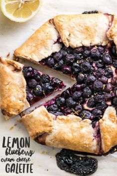 Lemon Blueberry Cream Cheese Galette - 30 “Crave-Worthy” Fruit Galettes