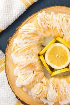 Lemon Cheesecake Crescent Ring - 20 Sweet Crescent Rings To Dazzle Your Guests