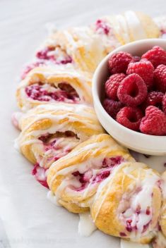 Lemon Raspberry Cream Cheese Danish Rolls - 20 Sweet Crescent Rings To Dazzle Your Guests