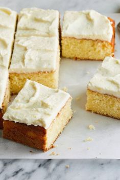 Lemon Sheet Cake With Buttercream Frosting - 30 Easy Yet Delicious Sheet Cakes