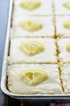 Lemon Texas Sheet Cake - 30 Easy Yet Delicious Sheet Cakes