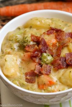 Loaded Broccoli Cheese and Potato Soup - 30 Cheese Soups To Get You Hooked