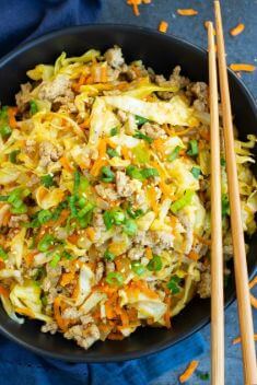 Low Carb Egg Roll In A Bowl aka Crack Slaw - 30 Easy Yet Incredibly Good Dinners