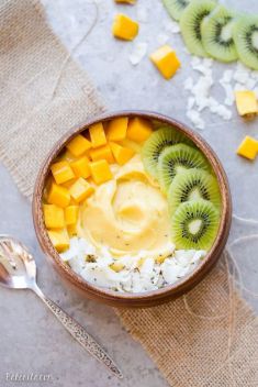 Mango Pineapple Smoothie Bowl - 25 Smoothie Bowls To Blow Up Your Taste Buds