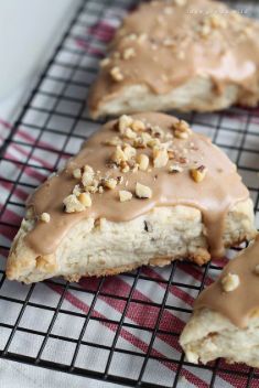 Maple Glazed Walnut Scones - 30 Healthy And Delicious Breakfast Scones