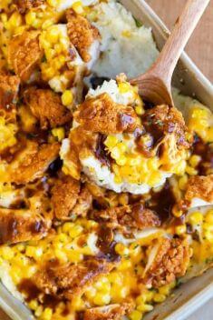 Mashed Potato Casserole with Crispy Chicken - 30 Easy Yet Incredibly Good Dinners