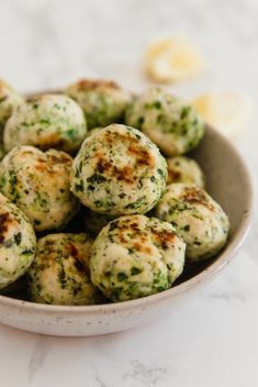 Mediterranean Veggie Chicken Meatballs - 30 Stunning Dishes Made with Chicken Meatballs