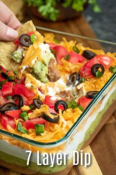Mexican 7 Layer Dip - 20 "Irresistible" Mexican Appetizers