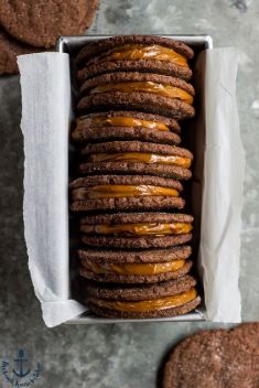Mexican Chocolate Sandwich Cookies with Dulce de Leche Filling - 30 Stunning Mexican Desserts and Snacks