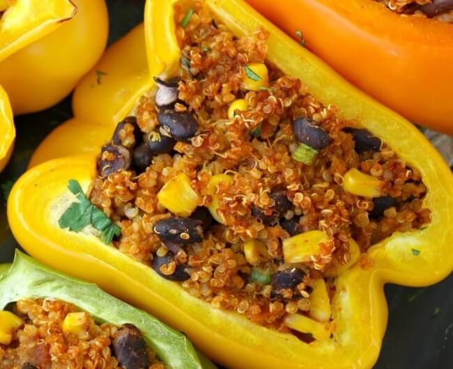 Mexican Quinoa Stuffed Peppers