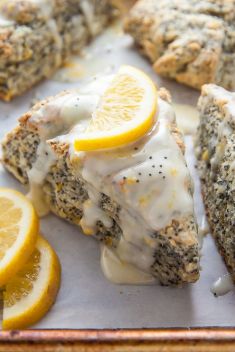 Meyer Lemon Poppy Seed Scones - 30 Healthy And Delicious Breakfast Scones
