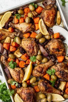 Moroccan Sheet Pan Chicken - 30 Incredibly Good Sheet Pan Chicken Dinner