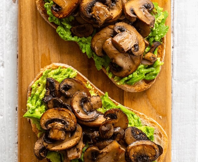 Mushroom Avocado Toast
