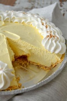 No Bake Eggnog Cream Pie - 30 "Beyond-Delicious" Cream Pies You Should Try
