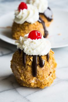 No Fry Fried Ice Cream - 30 Stunning Mexican Desserts and Snacks