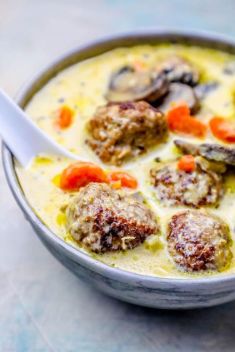 One Pot Creamy Meatball Soup - 30 Best Keto Soups To Spice Up Your Cooking Time