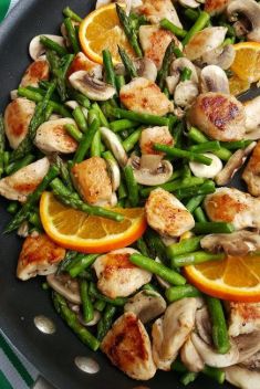 Orange Chicken Stir Fry with Asparagus - 30 Stunning Ways To Make Chicken Stir Fry