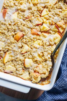 Peaches and Cream Baked Oatmeal - 30 “Must-Save” Recipes For Baked Oatmeal