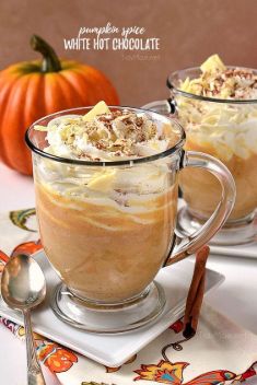 Pumpkin Spice White Hot Chocolate - 20 “Taste-Teasing” White Hot Chocolate Cups