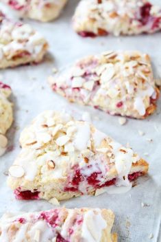 Raspberry Almond Scones - 30 Healthy And Delicious Breakfast Scones