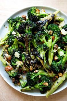 Roasted Broccoli with Garlic Lemon and Parmesan - 30 Best Healthy Garlic Vegetable Dishes