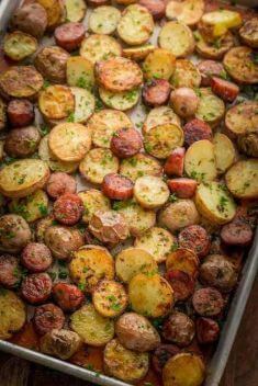 Roasted Potatoes and Kielbasa - 30 Kielbasa Recipes You Should Get On Hand