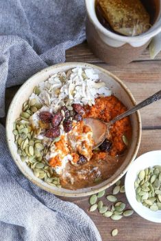 Roasted Pumpkin Breakfast Bowls - 25 Stunning Breakfast Bowls Loaded with Greens
