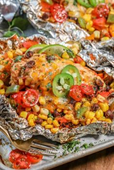Santa Fe Chicken Foil Packets - 30 Crave-Worthy Mexican Dinners
