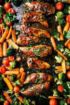 Sheet Pan Balsamic Chicken - 30 Incredibly Good Sheet Pan Chicken Dinner