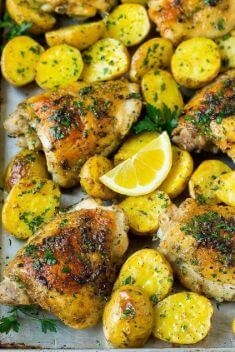 Sheet Pan Greek Chicken and Potatoes - 30 Incredibly Good Sheet Pan Chicken Dinner
