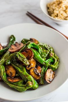 Shishito Pepper and Mushroom Stir Fry - 25 Appetizing Recipes For Mushroom Stir Fry