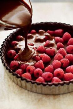 Silky Chocolate And Raspberry Tart - 30 “Crave-Worthy” Tarts