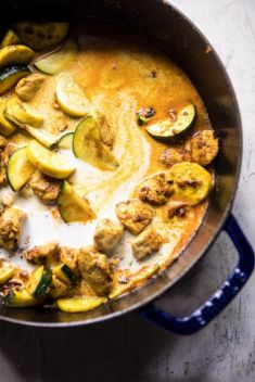 Simple Coconut Mango Chicken and Broccoli Curry - 30 “Must-Try” Recipes For Mango Chicken