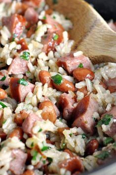 Skillet Rice and Beans with Kielbasa - 30 Kielbasa Recipes You Should Get On Hand