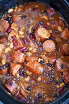Slow Cooker Kielbasa and Barbecue Beans - 30 Kielbasa Recipes You Should Get On Hand