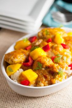 Slow Cooker Thai Mango Chicken - 30 “Must-Try” Recipes For Mango Chicken