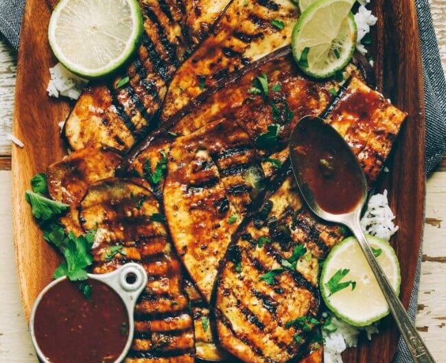 Spicy Jamaican Jerk Spiced Grilled Eggplant