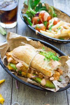 Spicy Sweet Sriracha Mango Chicken Sandwich - 30 “Must-Try” Recipes For Mango Chicken