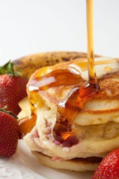 Strawberry Banana Pancake - 25 Easy And Healthy Strawberry Banana Recipes