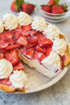 Strawberry Cream Pie - 30 "Beyond-Delicious" Cream Pies You Should Try