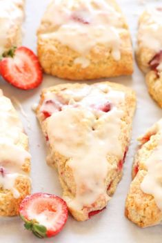 Strawberry Cream Scones - 30 Healthy And Delicious Breakfast Scones