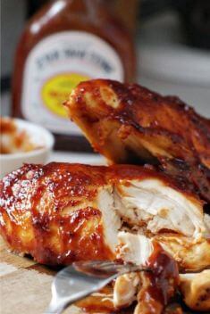 Super Moist Oven Baked BBQ Chicken - 30 Incredibly Addictive BBQ Chicken Dishes