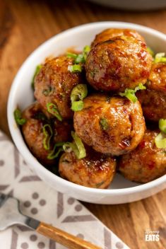 Sweet Chilli Chicken Meatballs - 30 Stunning Dishes Made with Chicken Meatballs