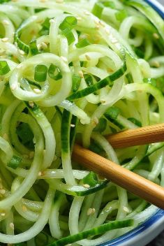 Sweet and Sour Cucumber Noodles - 30 Sweet and Sour Dishes To Blow Up Your Taste Buds