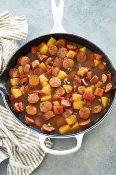Sweet and Sour Smoked Sausage - 30 Sweet and Sour Dishes To Blow Up Your Taste Buds