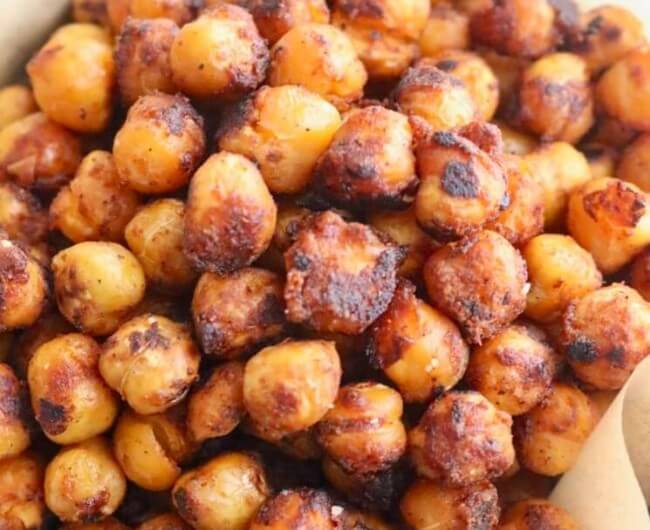 Taco Seasoned Crispy Chickpeas – Vegan