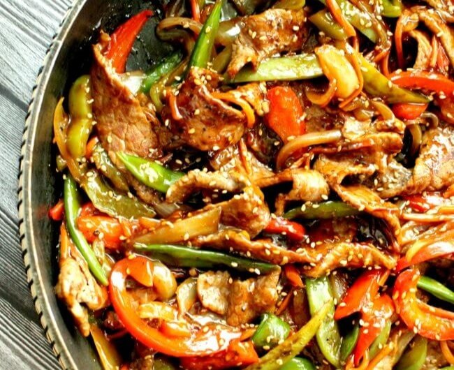 Teriyaki Beef and Pepper Stir Fry